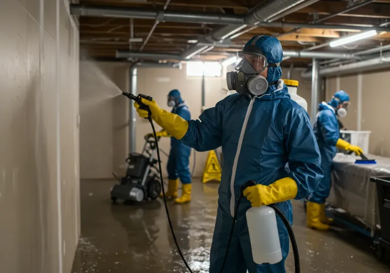 Basement Sanitization and Antimicrobial Treatment process in Tripoli, IA