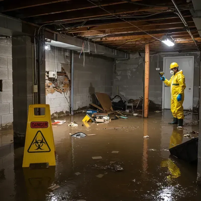 Flooded Basement Electrical Hazard in Tripoli, IA Property